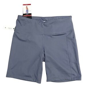 DKNY Women's Slate Blue Bike Shorts Size XL NWT